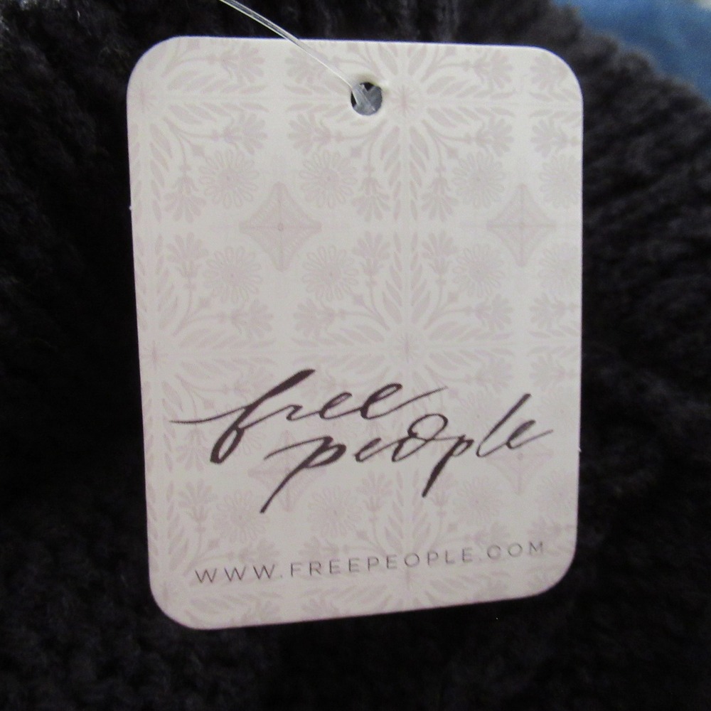 New Free People Free-Est Knit Pants XL Black Flare Bell Bottom OB2341127 - Picture 6 of 11